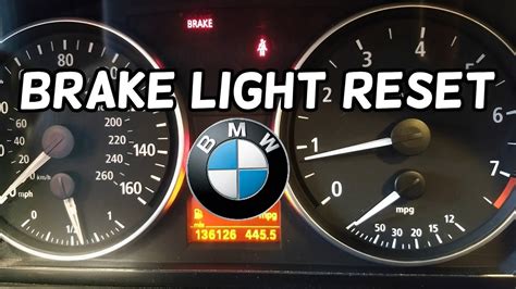Dashboard Brake Light Reset