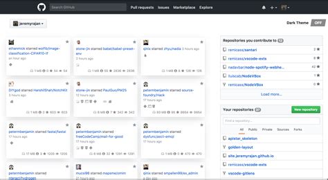 Dashboard Github Actions