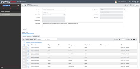 Dashboard In Update Set Servicenow