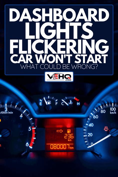 Dashboard Lights On Car Won't Start