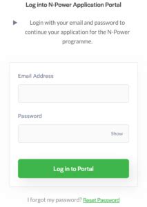 Dashboard Login Npower