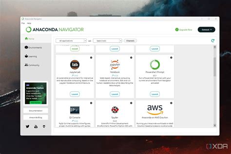 Dashboard Python Anaconda