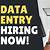 data entry jobs hiring immediately near me
