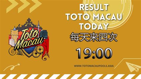 Live Draw Toto Macau Pools Hari Ini
