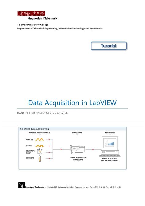 Data Acquisition Labview Tutorial