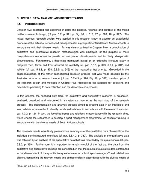 data analysis and interpretation example in research paper