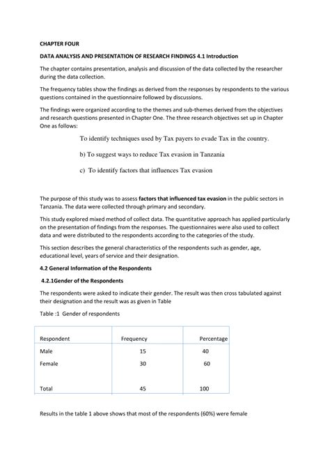 data analysis and presentation in research pdf