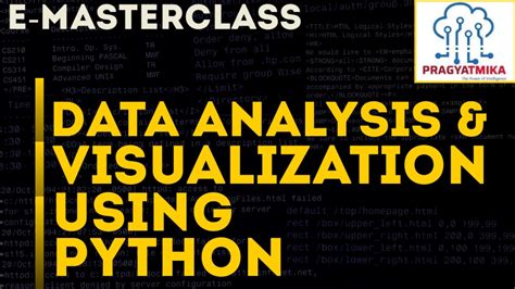 data analysis and visualization in python masterclass
