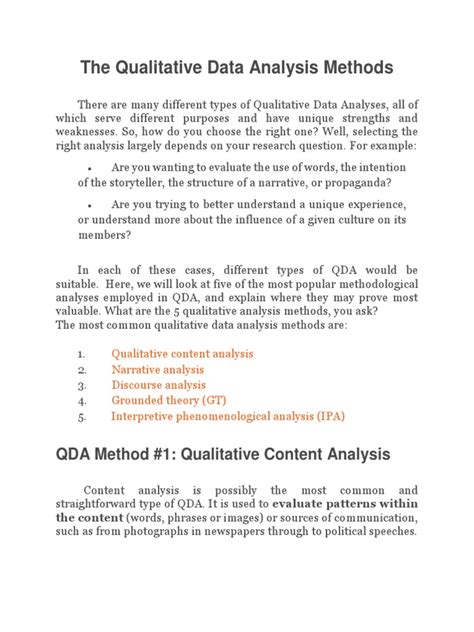 data analysis methodology pdf