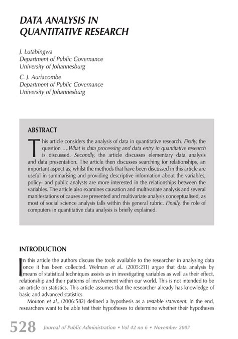 data analysis research example pdf