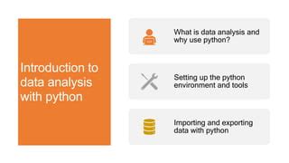 data analysis with python course outline