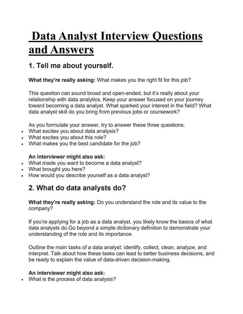 data analyst interview questions answers