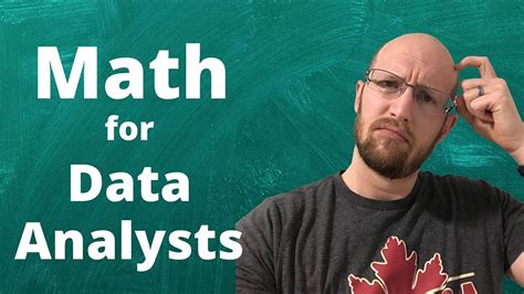data analyst involve math
