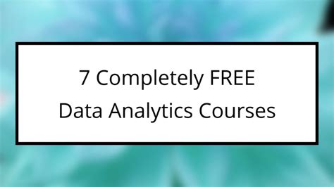 data analytics course free reddit