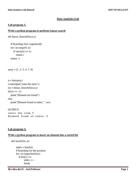 data analytics using python lab manual pdf