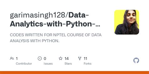 data analytics with python nptel course code