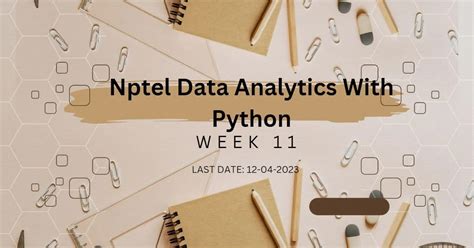data analytics with python nptel reddit