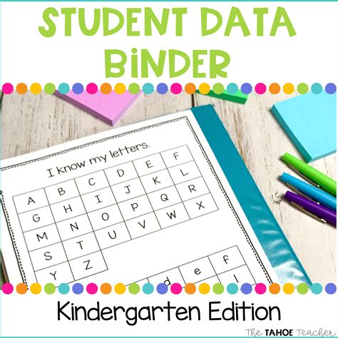 Data Binder For Kindergarten