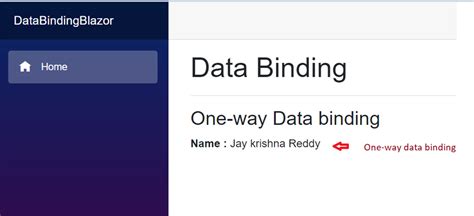 Data Binding C# Blazor