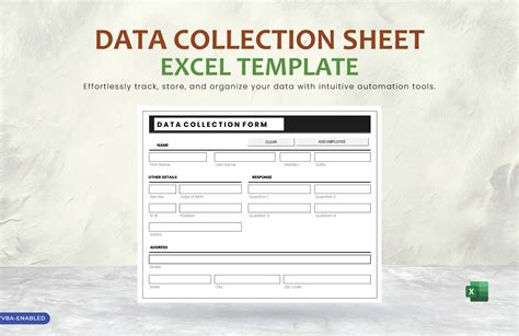 Data Collection Excel Sheet
