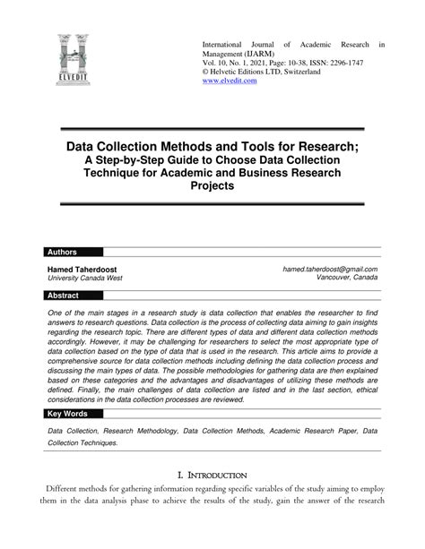 Data Collection Methods And Tools Pdf
