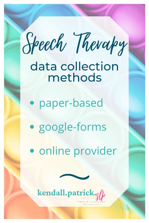 Data Collection Methods Speech Language Pathology