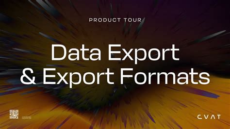 Data Export Formats