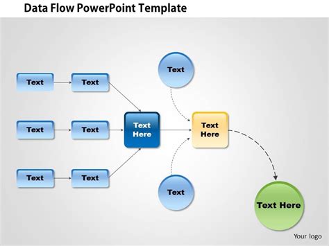 data flow diagram icons for powerpoint