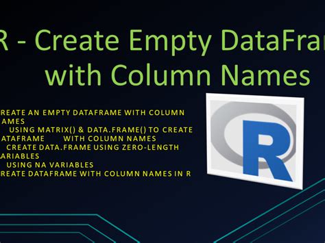 Data Frame Names In R