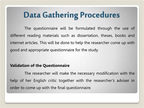 data gathering procedure example qualitative