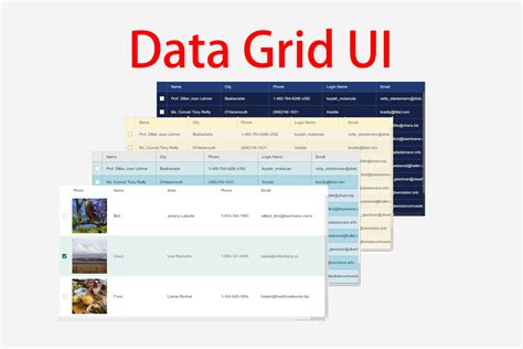 Data Grid Design Examples