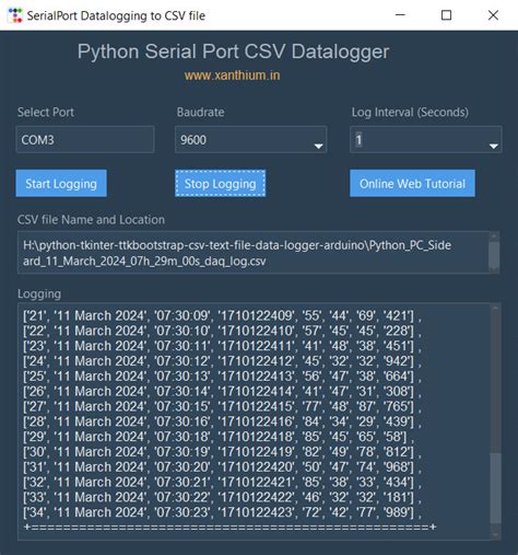 Data Logger Python