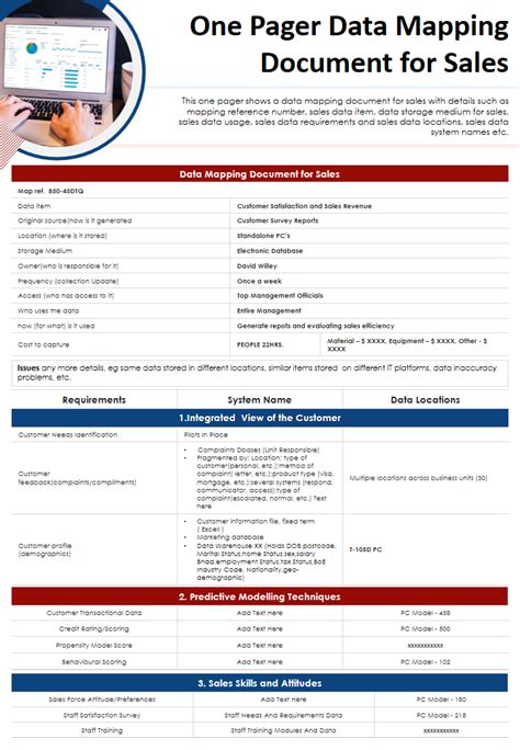 Data Mapping Document Template