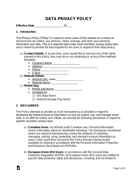 data privacy notice pdf