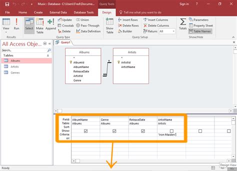 data query example