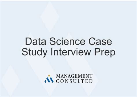 data science case interview prep