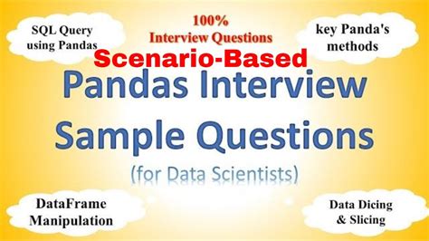 data science pandas interview questions