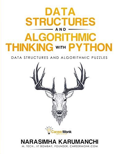 data structure and algorithmic thinking with python book by narasimha karumanchi pdf