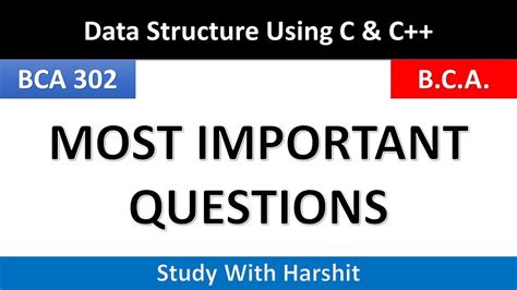 data structure important questions for bca