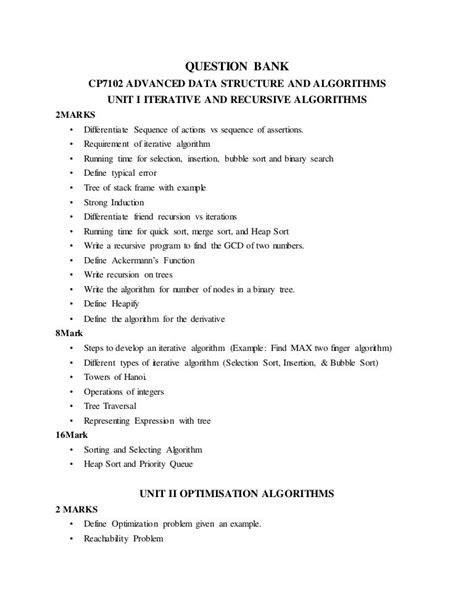 data structure important questions pdf