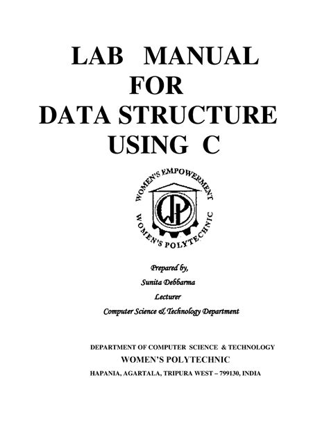 Data Structure Using C Lab Manual Answers Pdf