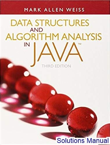 data structures and algorithm analysis in java solutions manual pdf