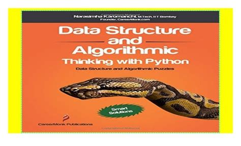 data structures and algorithmic thinking with python book
