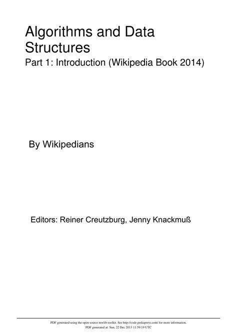 data structures and algorithms in c++ notes pdf free download