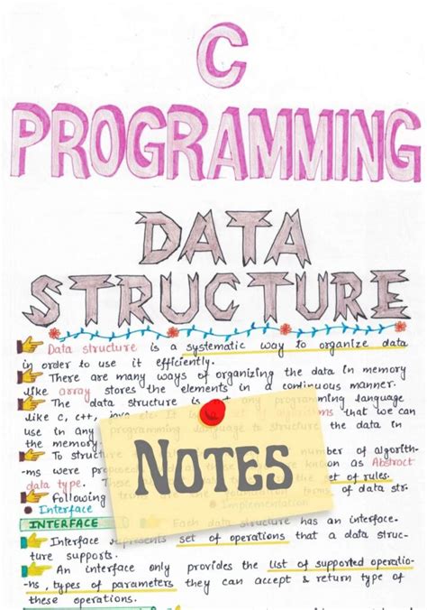 data structures and algorithms in c pdf notes