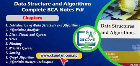 data structures and algorithms pdf notes pdf download bca
