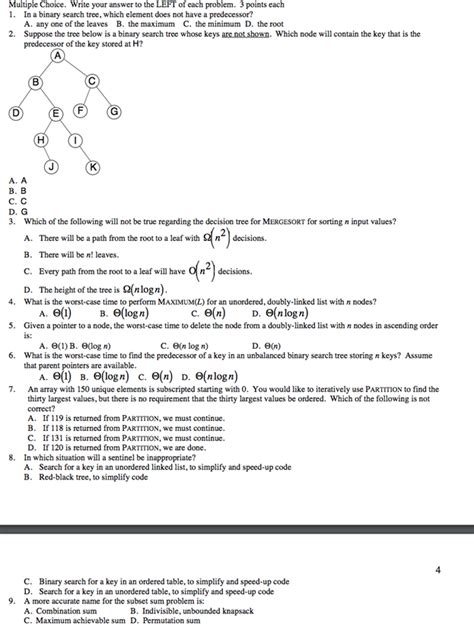data structures and algorithms quiz with answers pdf