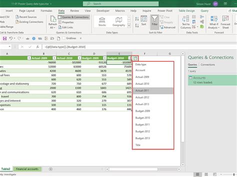 Data Type Excel Macro