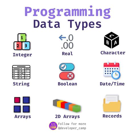 data types in programming with examples