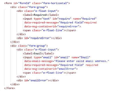 data validation in html form using javascript
